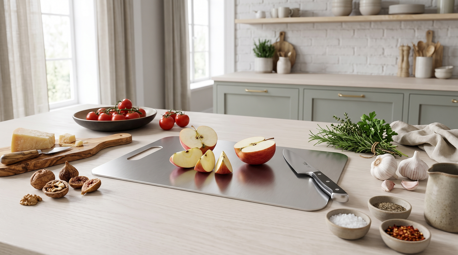 Snijplank levensduur per materiaal: plastic, hout, bamboe en RVS vergeleken